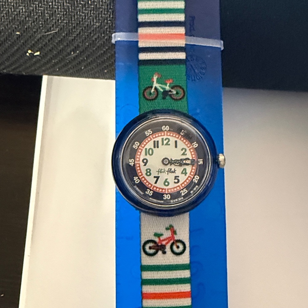 Swatch Flik Flak Colorful Bicycle Design Watch - Picture 7 of 9